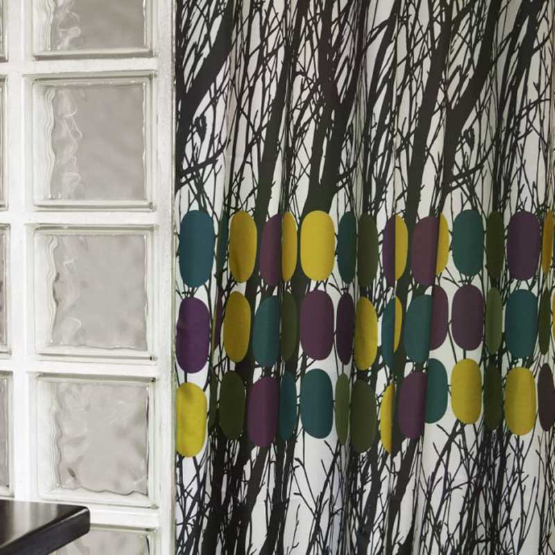 Textile Shower Curtain Blackwoods 150x200 Mette Ditmer  Textile Shower Curtain Blackwoods 150x200 Mette Ditmer