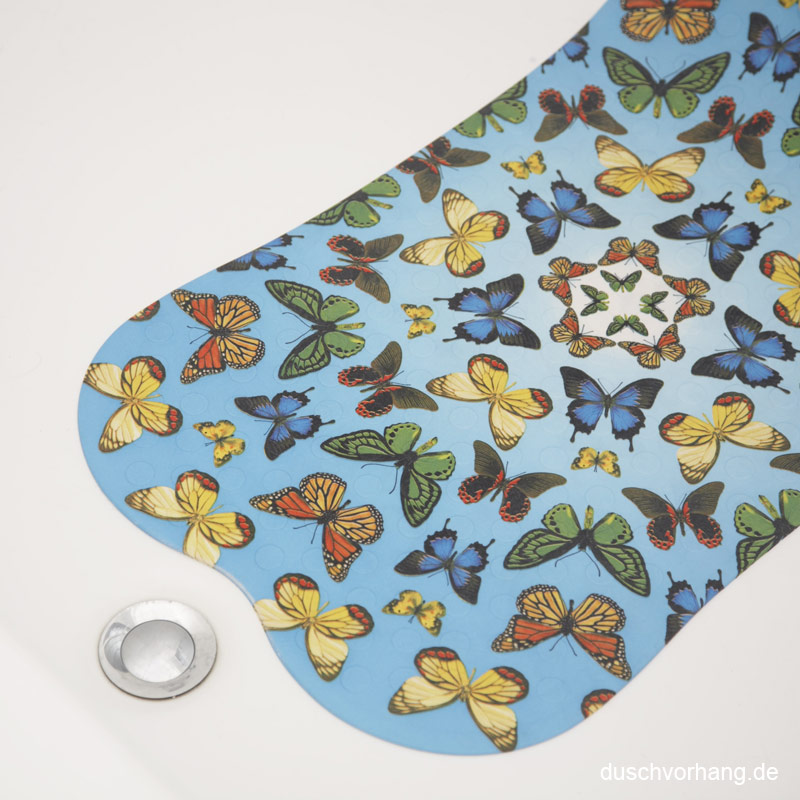 Non-Slip Rubber Bath & Shower Mat - 70x40cm - Butterfly Design Non-Slip Rubber Bath & Shower Mat - 70x40cm - Butterfly Design