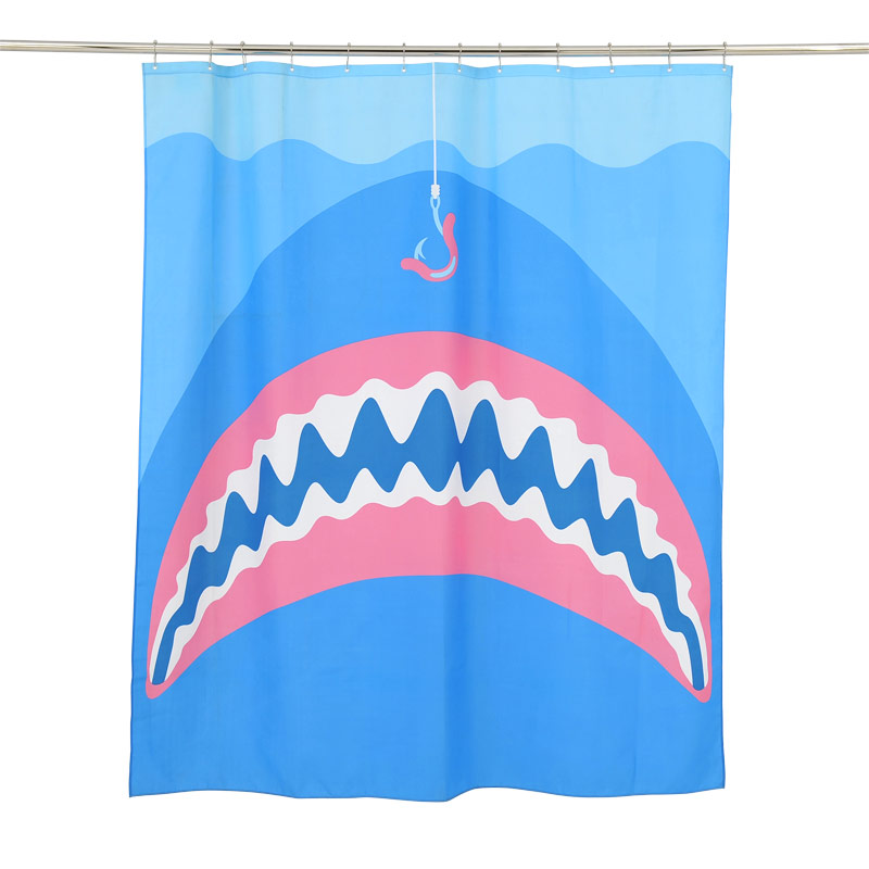 Textile Shower Curtain 180x200 Shark Textile Shower Curtain 180x200 Shark