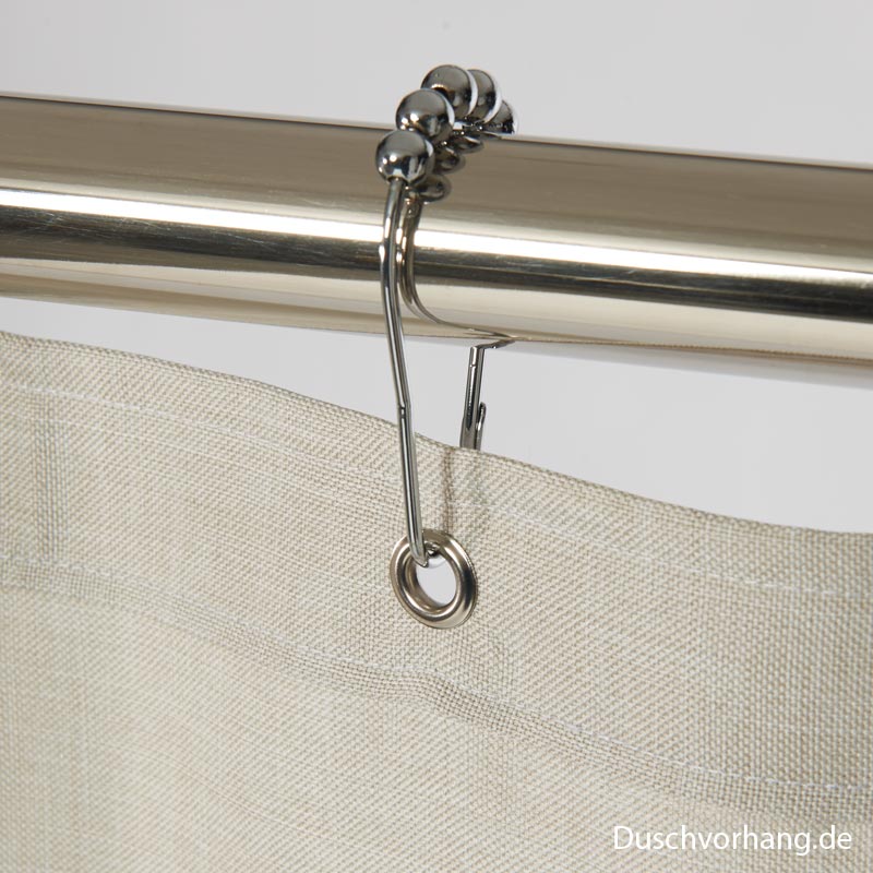 Textile shower curtain Beige 180x200 Textile shower curtain Beige 180x200