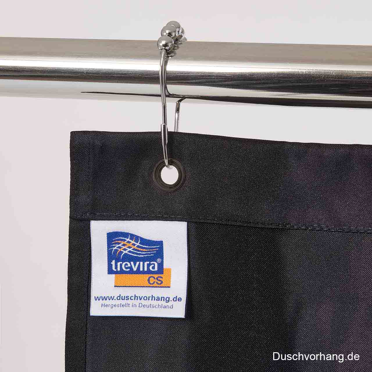 Textile Shower Curtain Black Fabric Textile Shower Curtain Black Fabric