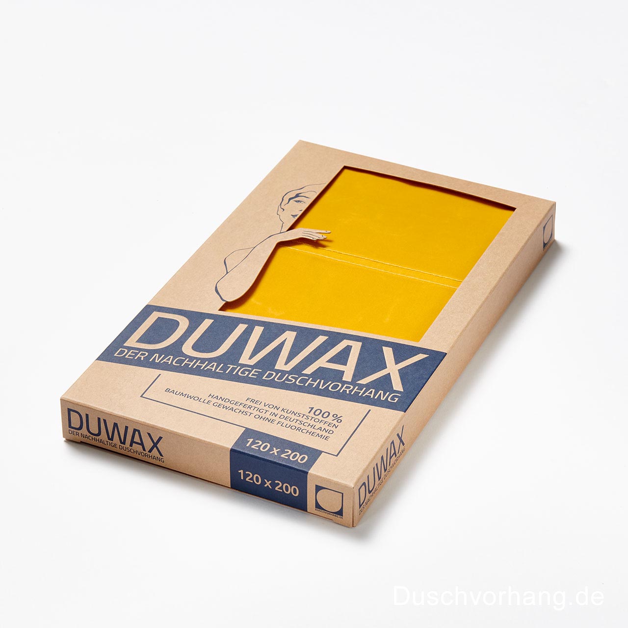 Duwax Textile Eco Friendly Shower Curtain Yellow Duwax Textile Eco Friendly Shower Curtain Yellow