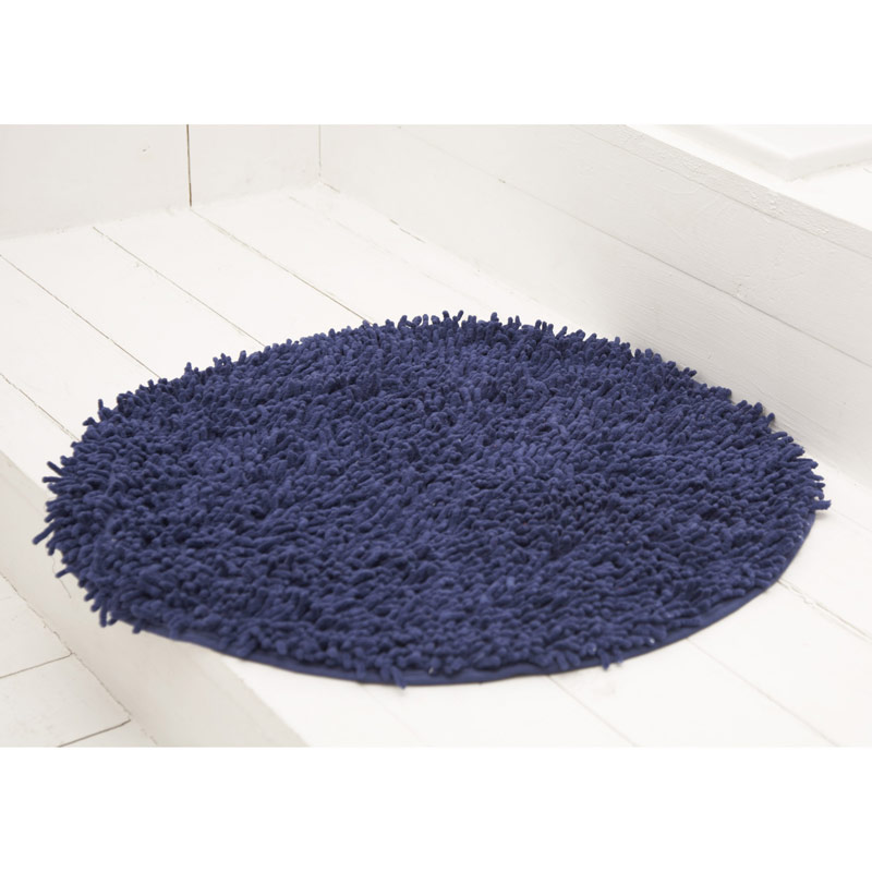 Round Bathroom Carpet - Royal Blue Round Bathroom Carpet - Royal Blue