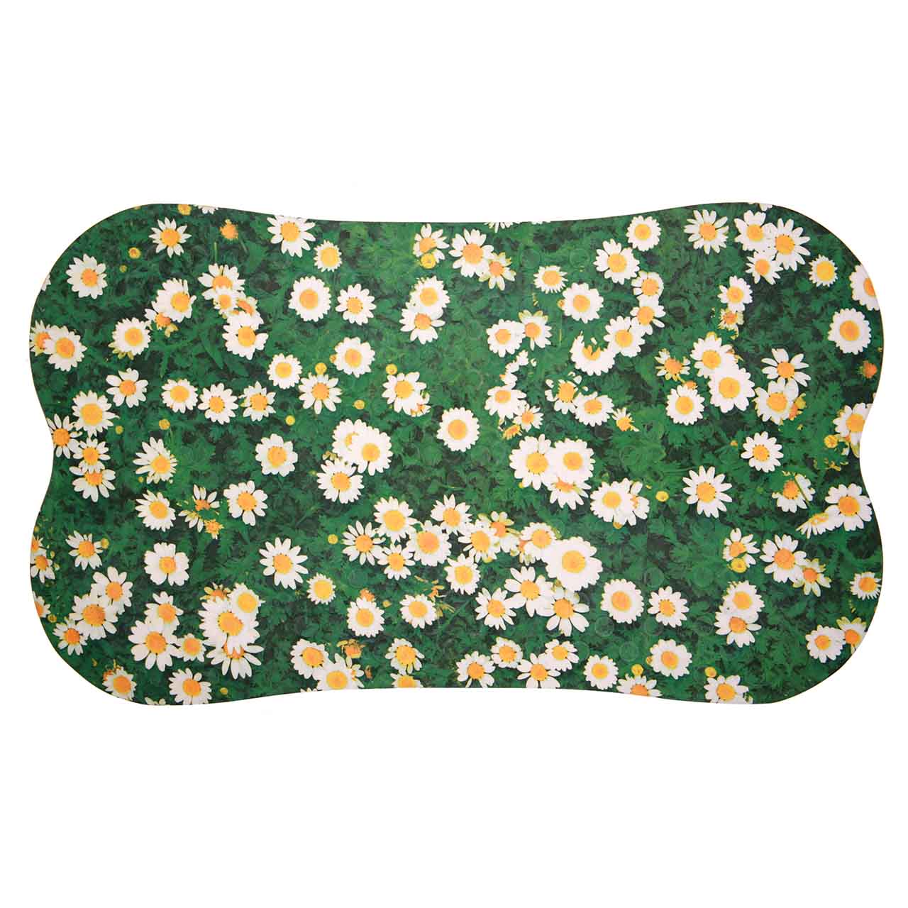 Non-Slip Rubber Bath & Shower Mat - 70x40cm - Daisy Flower Design Non-Slip Rubber Bath & Shower Mat - 70x40cm - Daisy Flower Design
