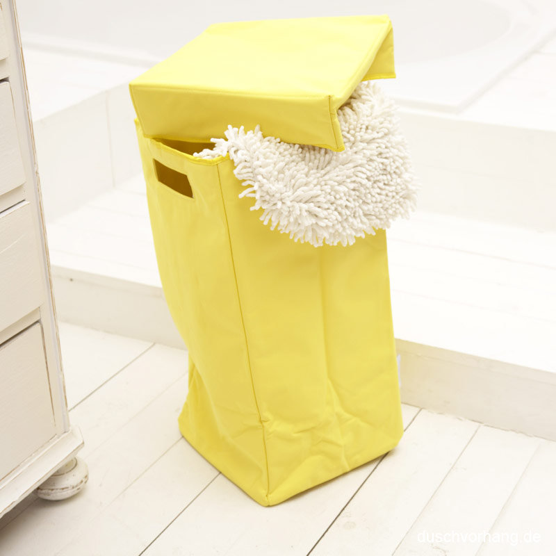 Laundry Hamper - with Lid & Handle - Yellow - 30x30x60cm - Foldable Laundry Hamper - with Lid & Handle - Yellow - 30x30x60cm - Foldable