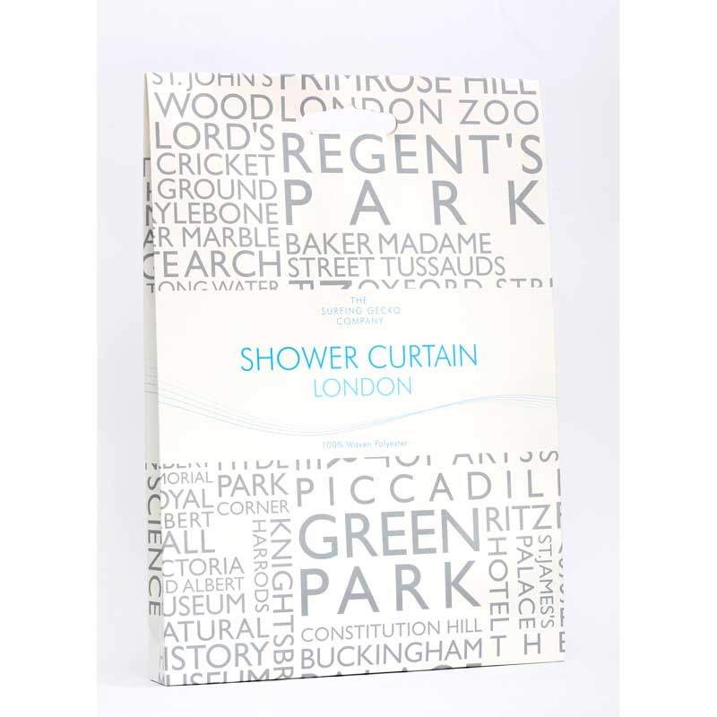 Textile Shower Curtain 180x180 London Textile Shower Curtain 180x180 London
