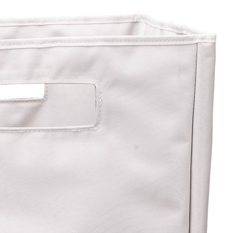 Laundry Hamper - with Lid & Handle - White - 30x30x60cm - Foldable Laundry Hamper - with Lid & Handle - White - 30x30x60cm - Foldable