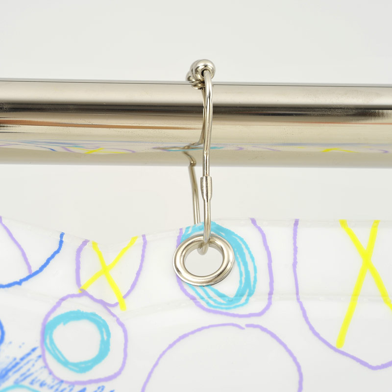 Eco-Plastic Shower Curtain 180x200 Sjaak Blue Eco-Plastic Shower Curtain 180x200 Sjaak Blue