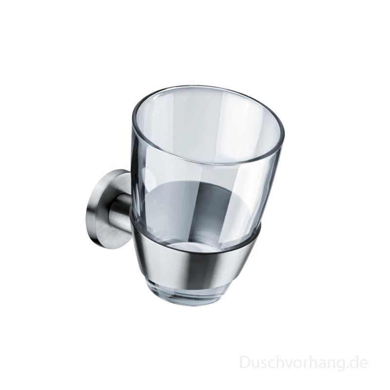 Zahnputzbecher Halter - inklusive Glas - Edelstahl - ErgoSystem Metric Zahnputzbecher Halter - inklusive Glas - Edelstahl - ErgoSystem Metric