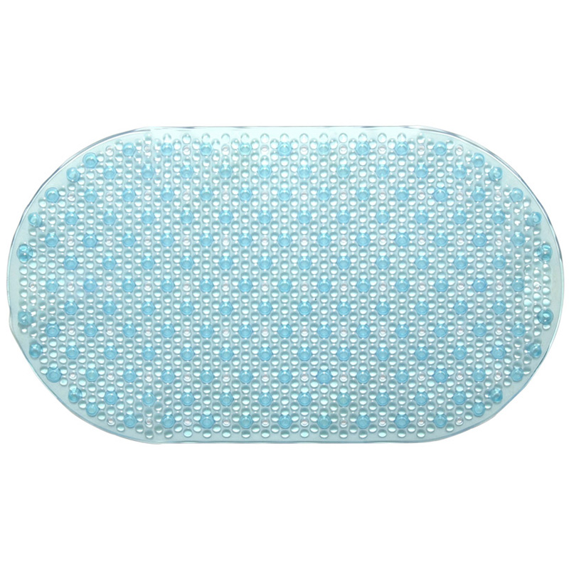 Anti-Slip PVC Bath & Shower Mat Blue 70x40cm Transparent Anti-Slip PVC Bath & Shower Mat Blue 70x40cm Transparent