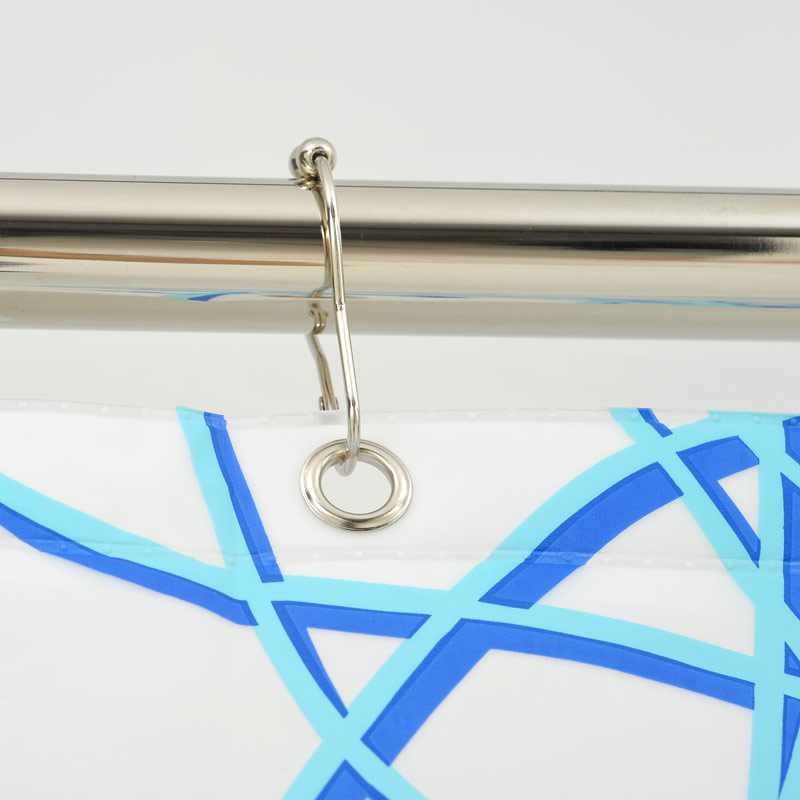 Eco-Plastic Shower Curtain 180x200 Spaghetti Blue Eco-Plastic Shower Curtain 180x200 Spaghetti Blue