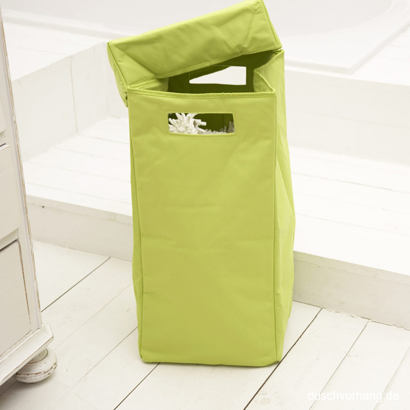 Laundry Hamper - with Lid & Handle - Apple Green - 30x30x60cm - Foldable Laundry Hamper - with Lid & Handle - Apple Green - 30x30x60cm - Foldable