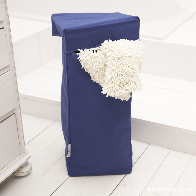 Laundry Hamper - with Lid & Handle - Royal Blue - 30x30x60cm - Foldable Laundry Hamper - with Lid & Handle - Royal Blue - 30x30x60cm - Foldable