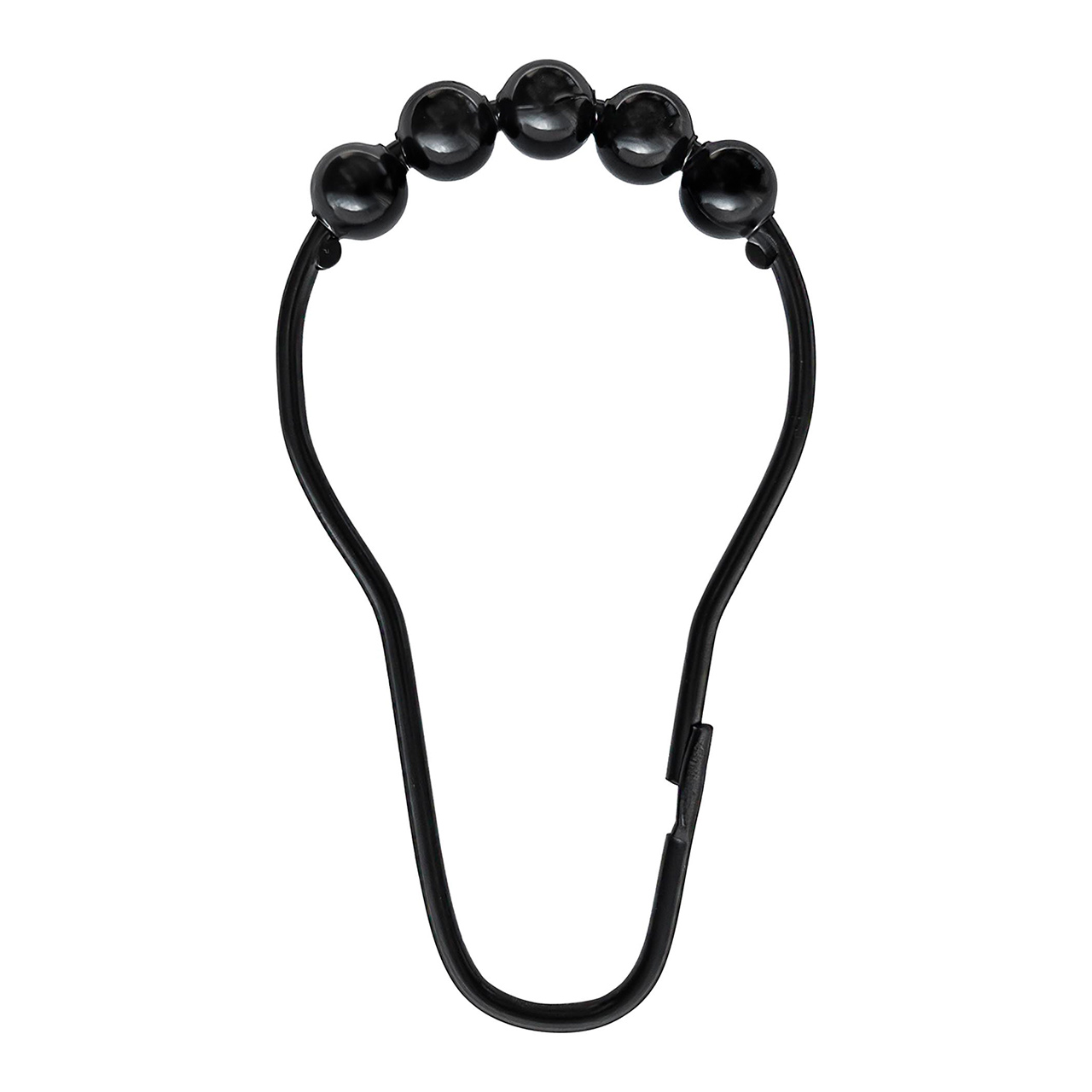 Shower Curtain Rings Roller - black Shower Curtain Rings Roller - black
