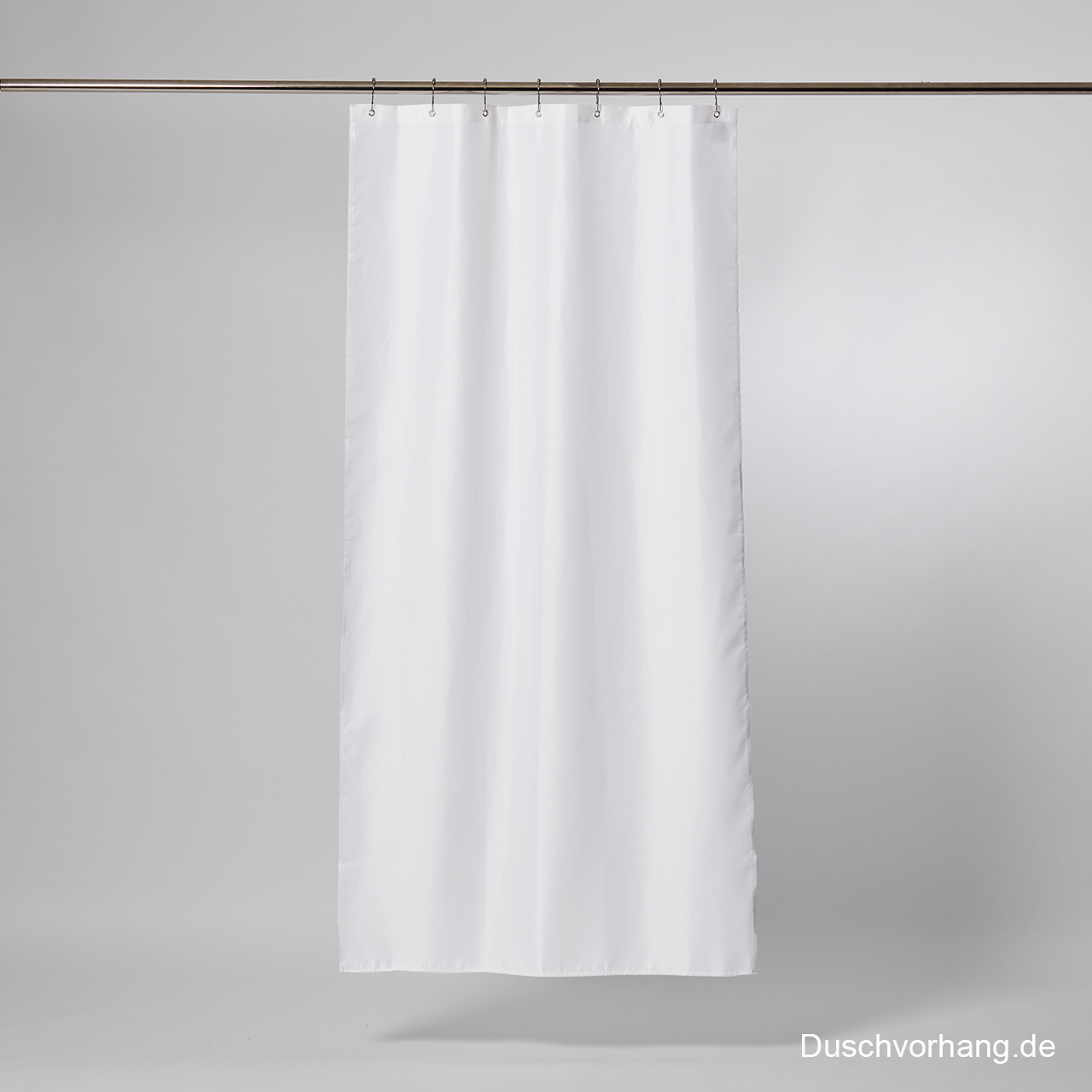 Schmaler Textilduschvorhang für Nische und begehbare Dusche Textil duschvorhang weiss 100x200