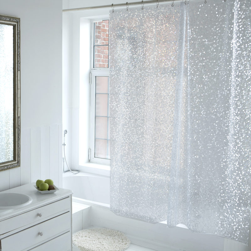 Plastic Shower Curtain 180x200 Confetti Plastic Shower Curtain 180x200 Confetti