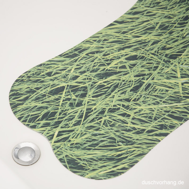 Non-Slip Rubber Bath & Shower Mat - 70x40cm - Green Gras Design Non-Slip Rubber Bath & Shower Mat - 70x40cm - Green Gras Design