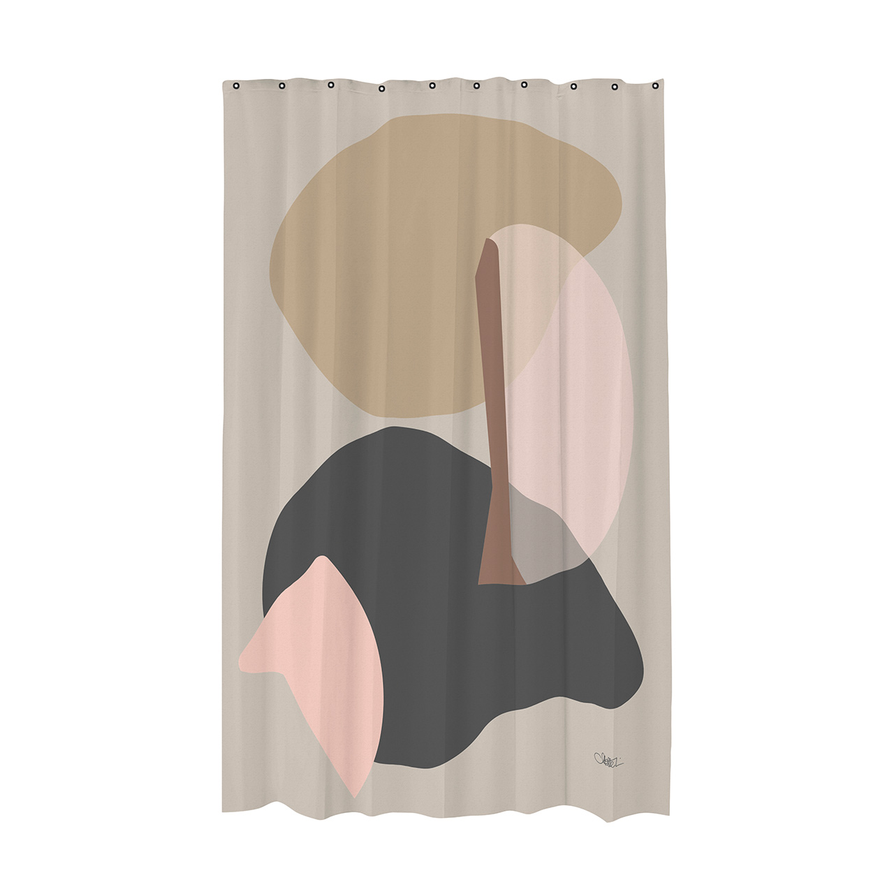 Textil Duschvorhang beige 150x200 Gallery Textil Duschvorhang beige 150x200 Gallery