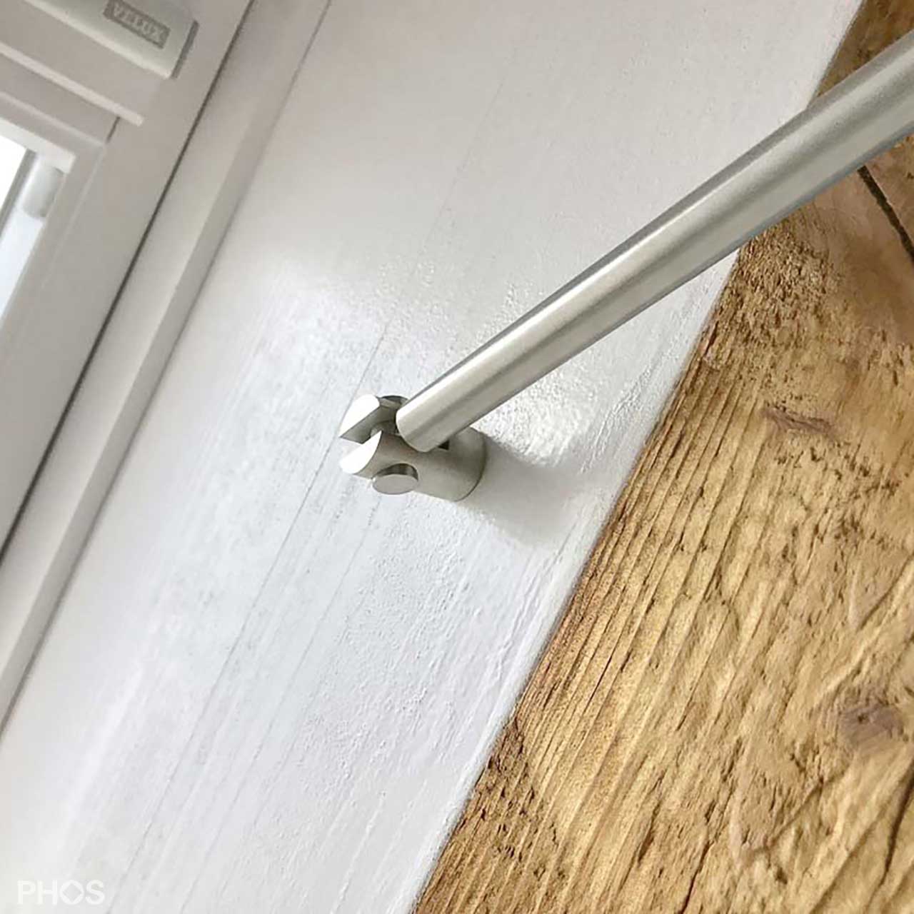 Shower Curtain Rod - straight with sloped angle Shower Curtain Rod - straight with sloped angle