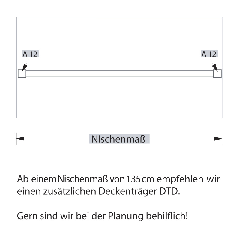 Shower Curtain Bar DSRN - Dia 20 mm - Wall Mount - Stainless Steel Shower Curtain Bar DSRN - Dia 20 mm - Wall Mount - Stainless Steel