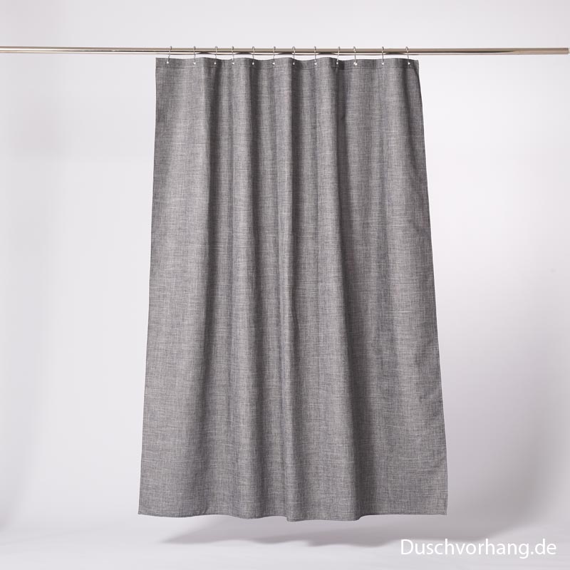Textile Shower Curtain 180x200 Grey Graphite Textile Shower Curtain 180x200 Grey Graphite