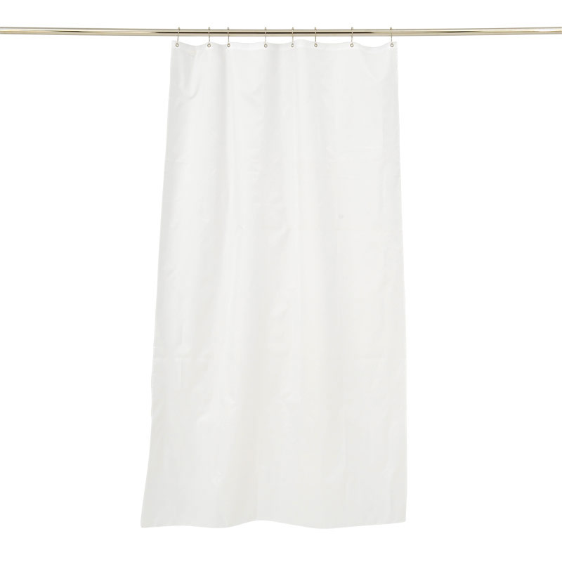 Textile Shower Curtain 100x200 White Trevira CS Textile Shower Curtain 100x200 White Trevira CS