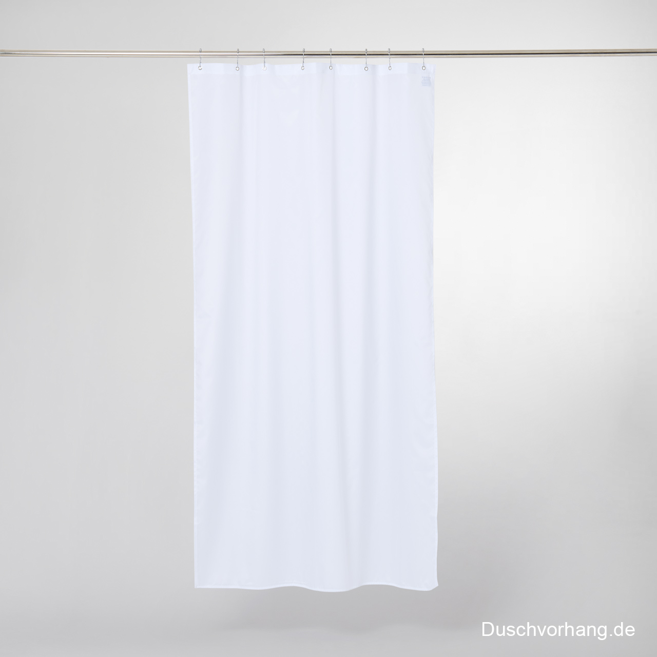 Textile shower curtain white uni 120 wide white textile shower curtain with rail