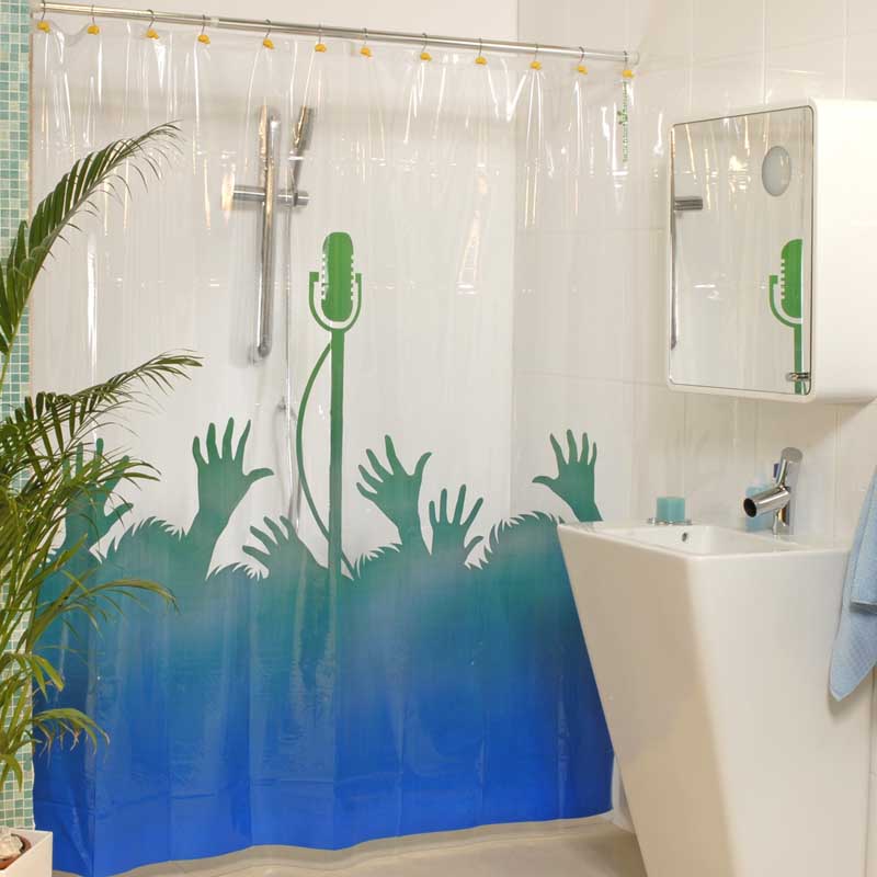 Plastic Shower Curtain 180x200 Greatest Hits