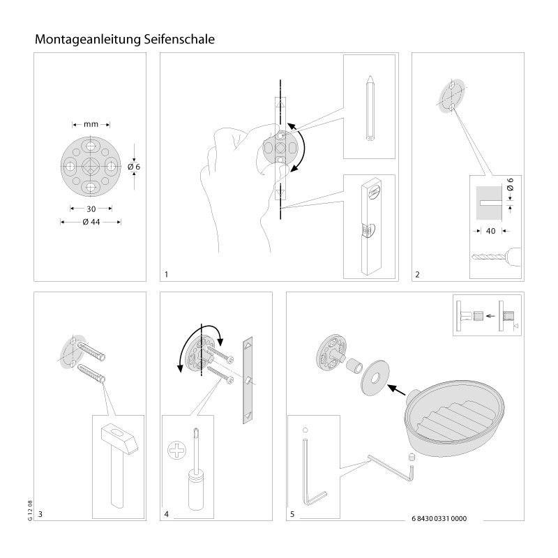 Seifenschale und Ablage - Edelstahl - ErgoSystem Metric Seifenschale und Ablage - Edelstahl - ErgoSystem Metric