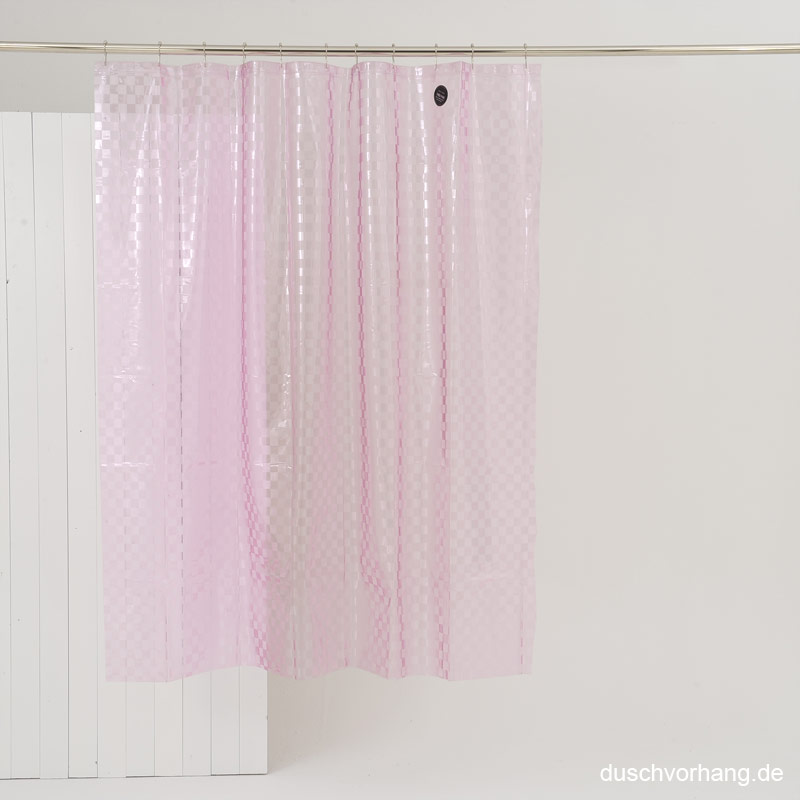 Plastic Shower Curtain 180x180 Chex Pink Plastic Shower Curtain 180x180 Chex Pink