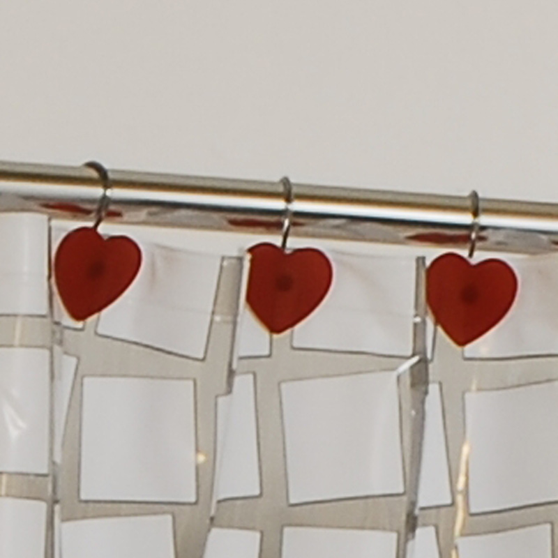 Shower Curtain Hooks Red Heart Shower Curtain Hooks Red Heart