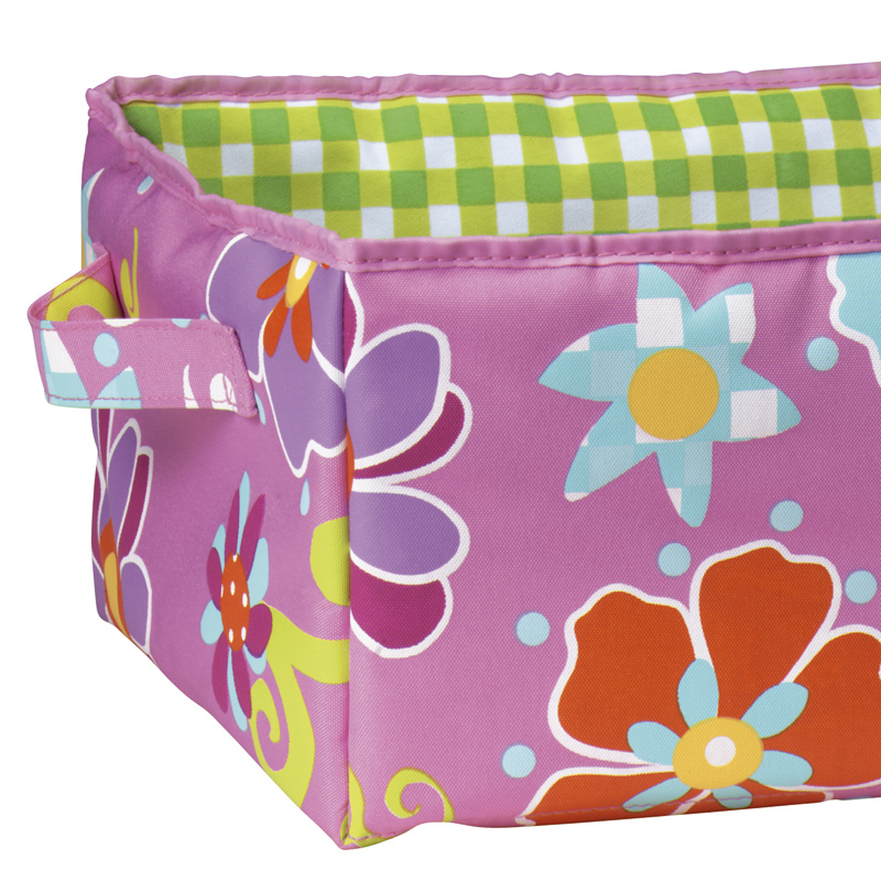 Aufbewahrungsbox 35x25x15cm Flower Pink L