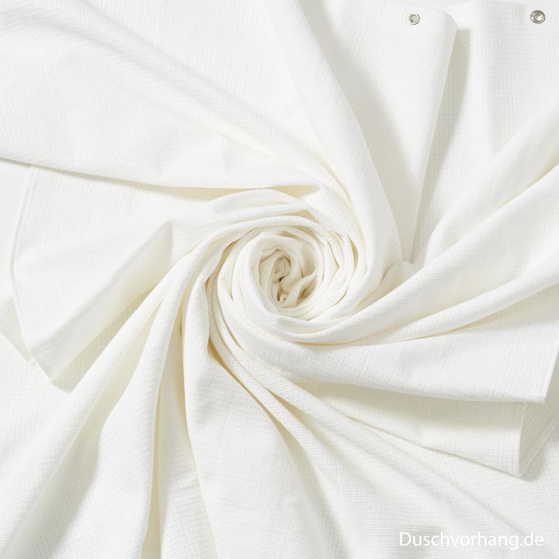 Textile Shower Curtain 120x200 White Cotton Pique Textile Shower Curtain 120x200 White Cotton Pique