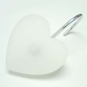 Shower Curtain Hook Heart White Shower Curtain Hook Heart White