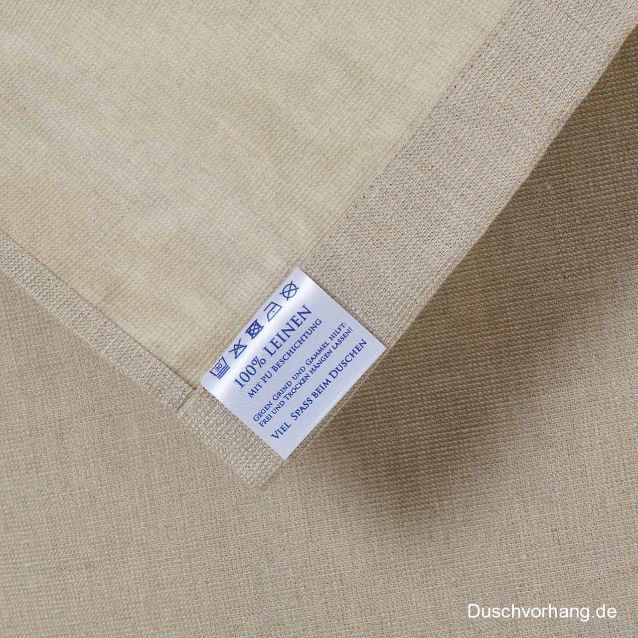 Shower curtain linen care