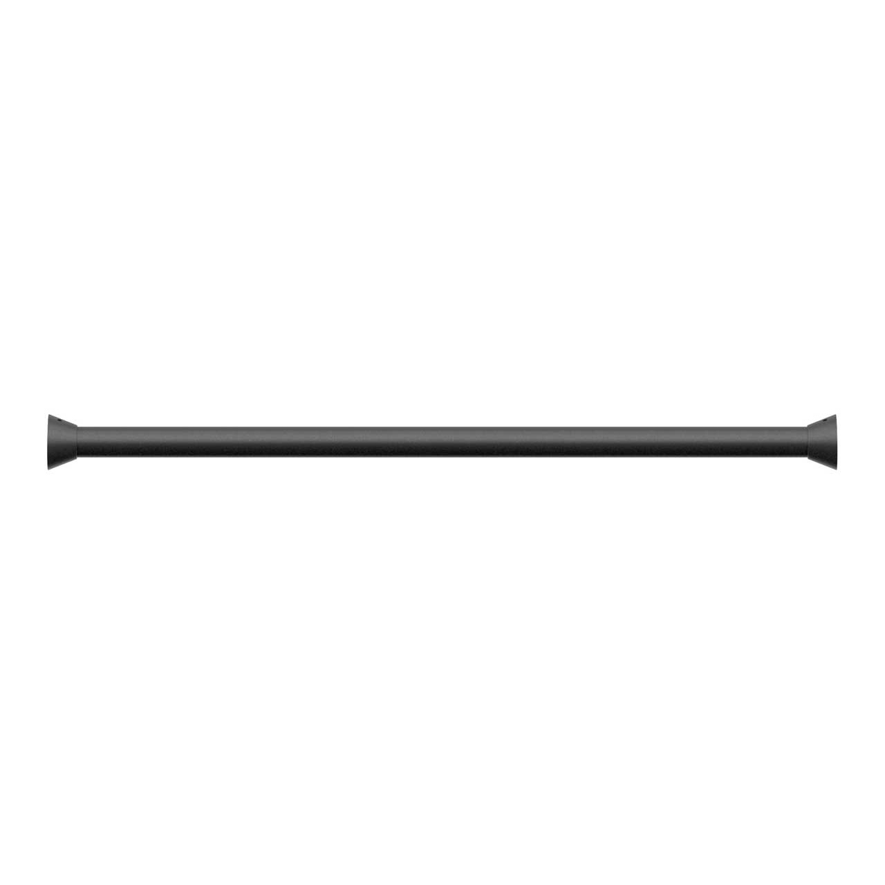 Black Shower Curtain Bar - Wall to Wall Mount - A100 Black Shower Curtain Bar - Wall to Wall Mount - A100