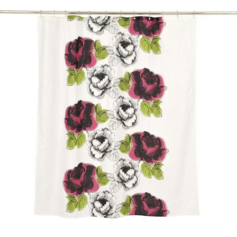 Vallila Textile Shower Curtain 180x200 Daami Pink Rose Vallila Textile Shower Curtain 180x200 Daami Pink Rose