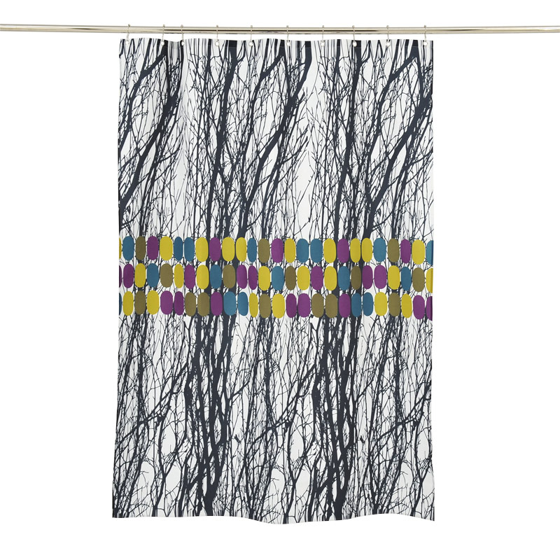 Textile Shower Curtain Blackwoods 150x200 Mette Ditmer  Textile Shower Curtain Blackwoods 150x200 Mette Ditmer