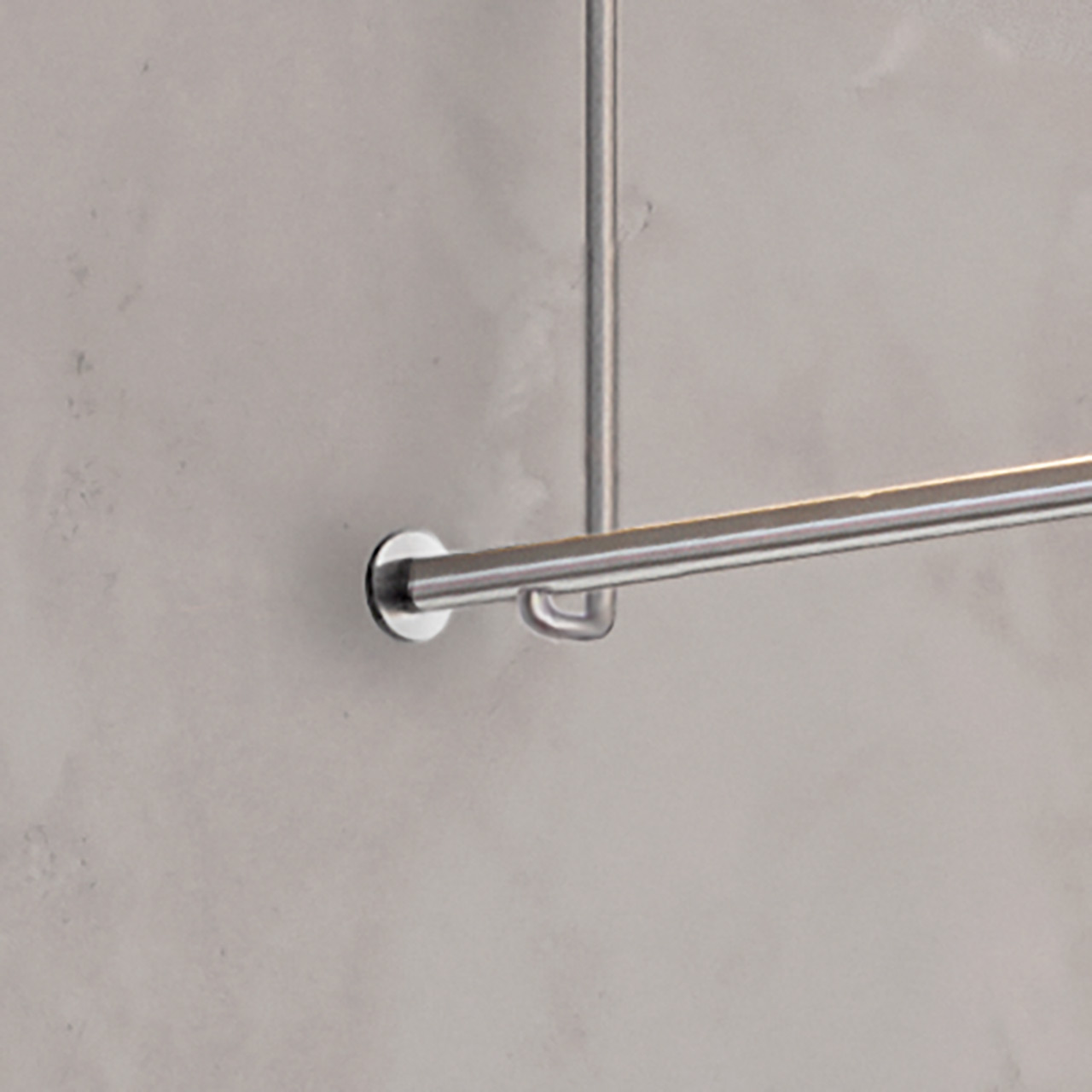 Shower curtain rail U shape - ceiling mount only - Stainless steel  Shower curtain rail U shape - ceiling mount only - Stainless steel