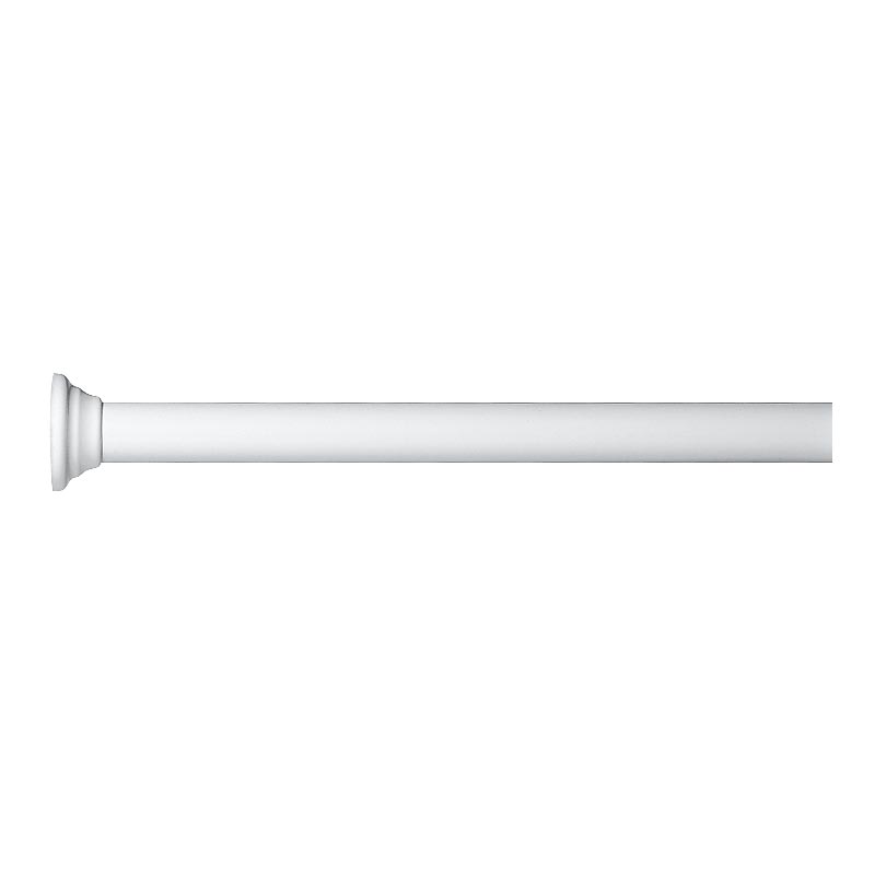 Extendable Telescopic Shower Rod - White Aluminium Extendable Telescopic Shower Rod - White Aluminium