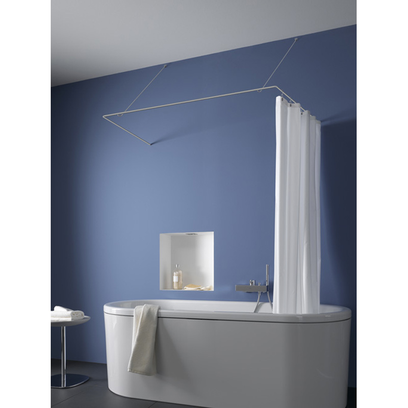 Shower Curtain Rail U Shape DSU170-70 - Wall Mount Only - Stainless Steel Shower Curtain Rail U Shape DSU170-70 - Wall Mount Only - Stainless Steel