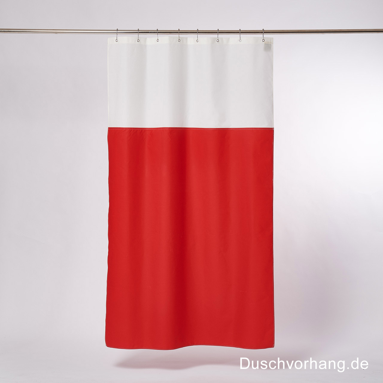 Duwax Textile Eco Friendly Shower Curtain Red I Nature