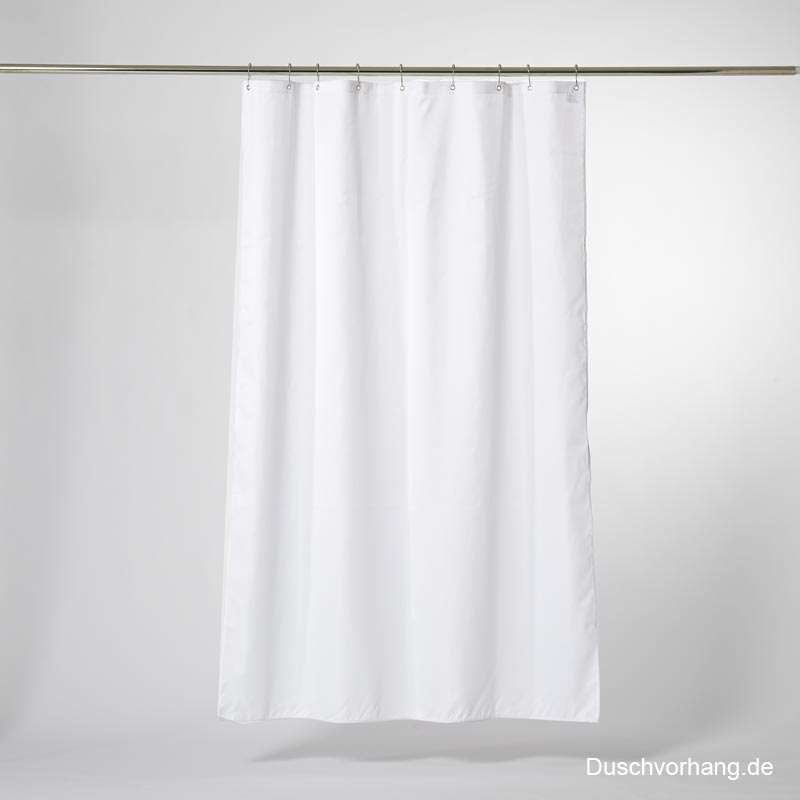 Textile Shower Curtain 160x200 White Trevira CS Textile Shower Curtain 160x200 White Trevira CS