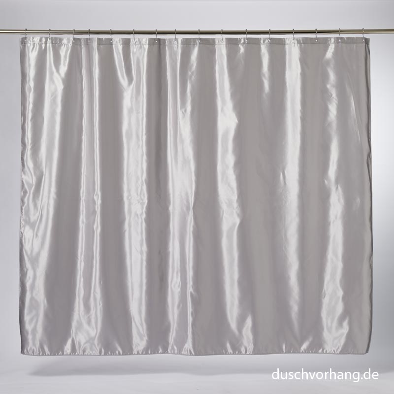 Textile Shower Curtain 240x200 Satin Silver Textile Shower Curtain 240x200 Satin Silver