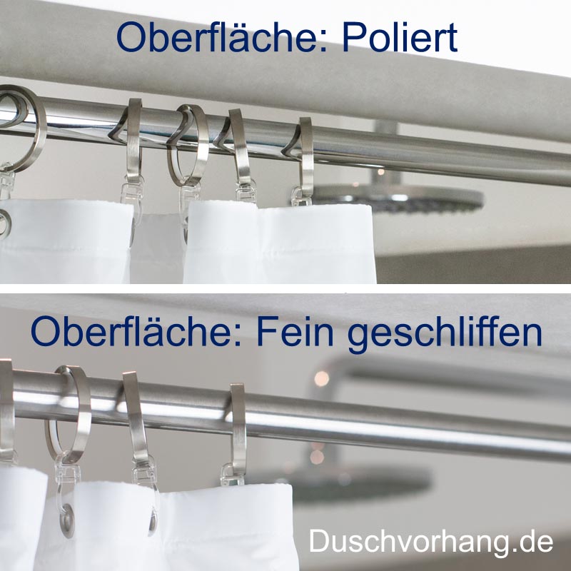 Extendable Telescopic Shower Curtain Bar - 20 mm Stainless Steel Extendable Telescopic Shower Curtain Bar - 20 mm Stainless Steel