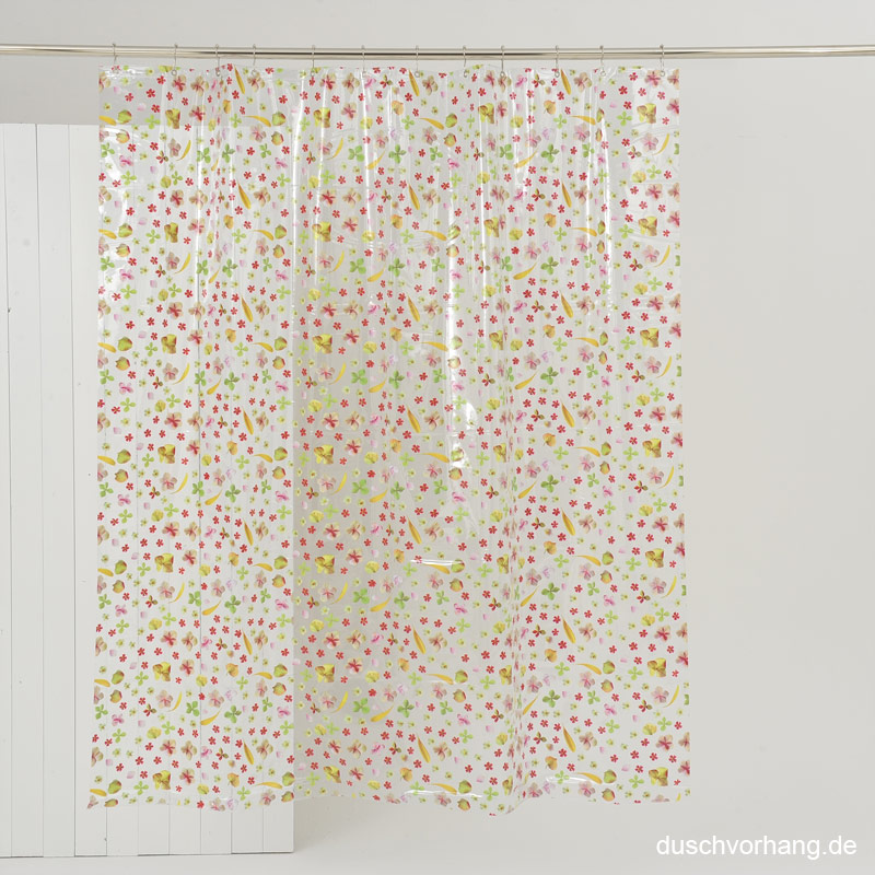 Plastic Shower Curtain 180x200 Springthing Flower