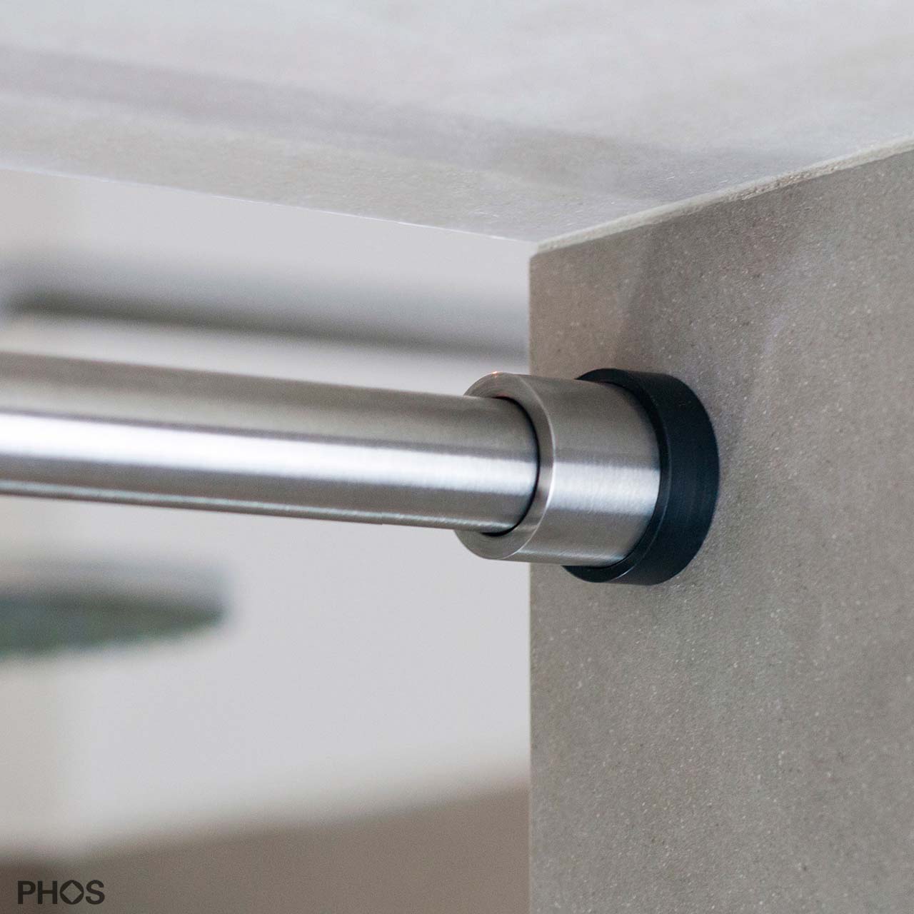 Extendable Telescopic Shower Curtain Bar - 20 mm Stainless Steel Extendable Telescopic Shower Curtain Bar - 20 mm Stainless Steel