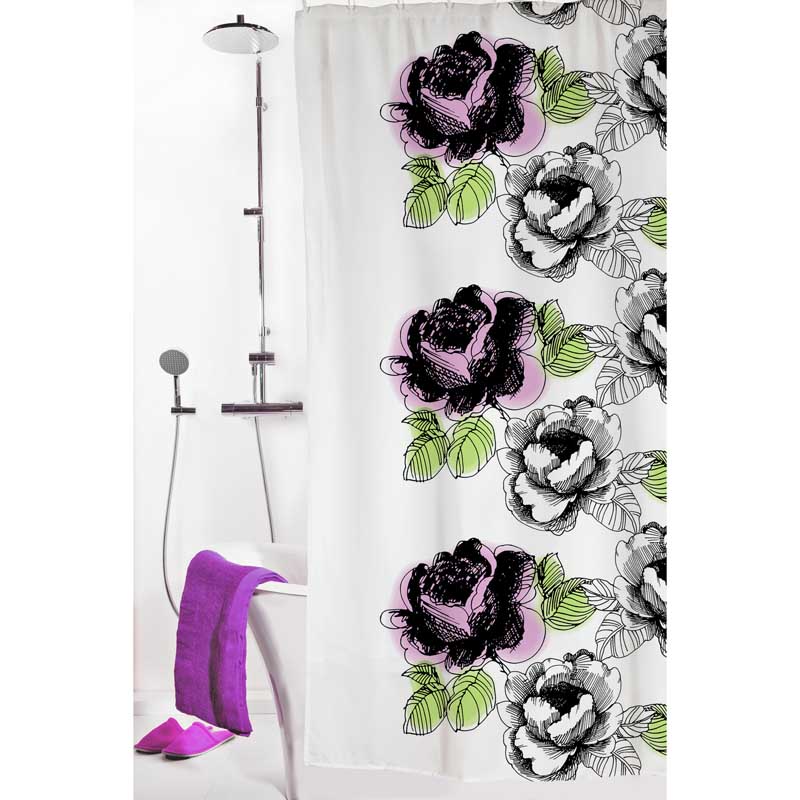 Vallila Textile Shower Curtain 180x200 Daami Pink Rose Vallila Textile Shower Curtain 180x200 Daami Pink Rose