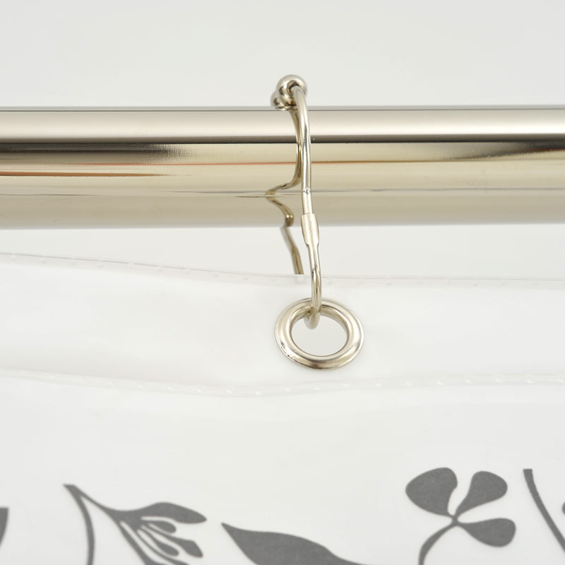 Eco-Plastic Shower Curtain 180x200 Water Flower Eco-Plastic Shower Curtain 180x200 Water Flower