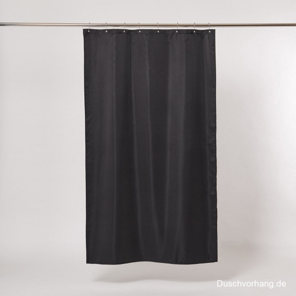 Textil Duschvorhang schwarz 120x200